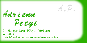 adrienn petyi business card