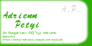 adrienn petyi business card